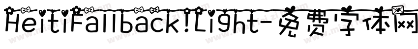 HeitiFallback Light字体转换